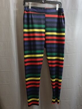 Colorful Striped Leggings - Multi-Color